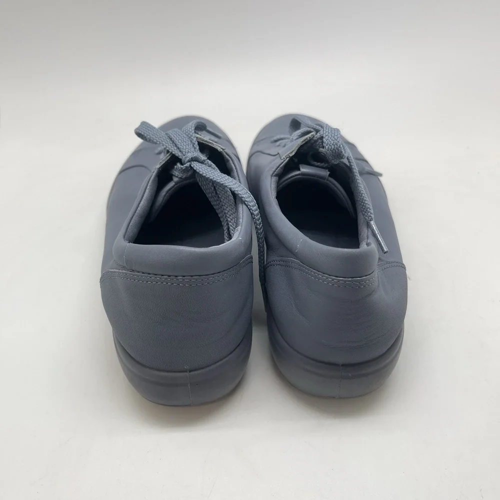 Ecco Soft 7 Mono 2.0 Sneakers Womens 10 Blue Leather Lace Up Casual Comfort Shoe